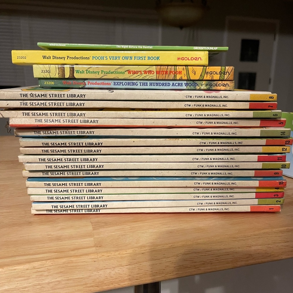 Sesame Street library books. Complete set of 15.